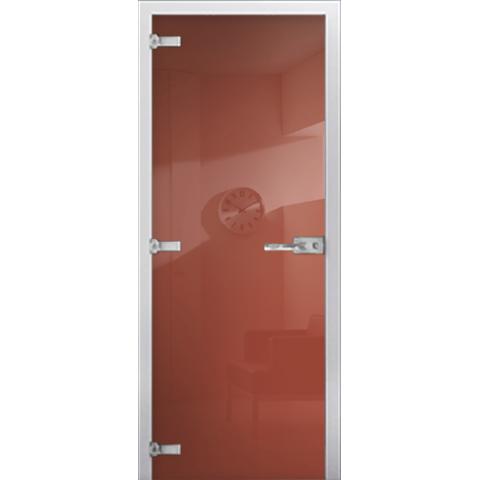 Cтеклянная межкомнатная дверь DS RAL 3022