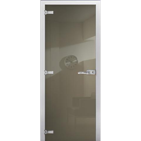 Cтеклянная межкомнатная дверь DS RAL 1020