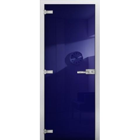 Cтеклянная межкомнатная дверь DS RAL 5002