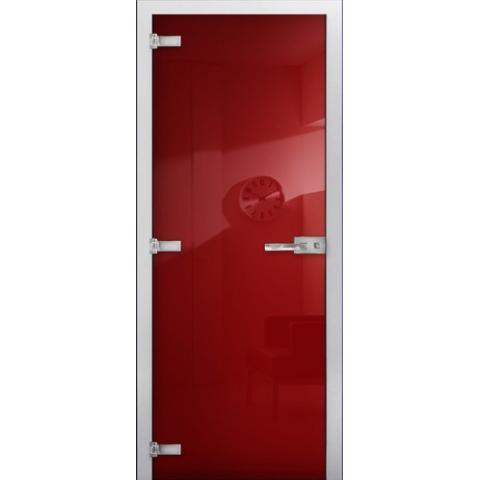 Cтеклянная межкомнатная дверь DS RAL 3020